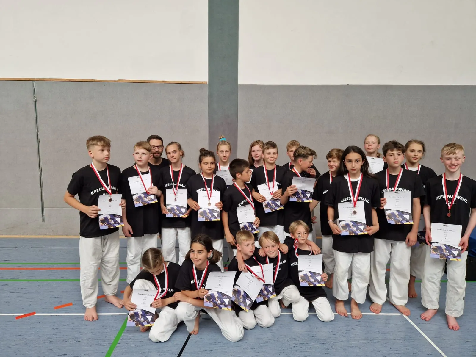 Die Mannschaft mit ihrem dritten Platz