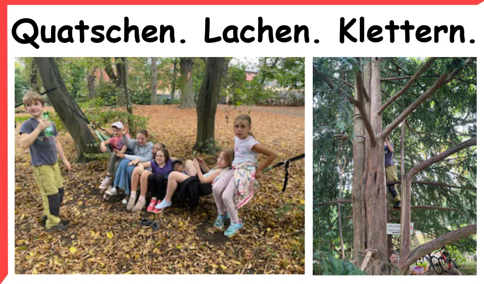 Hier war die Hängematte noch ganz..