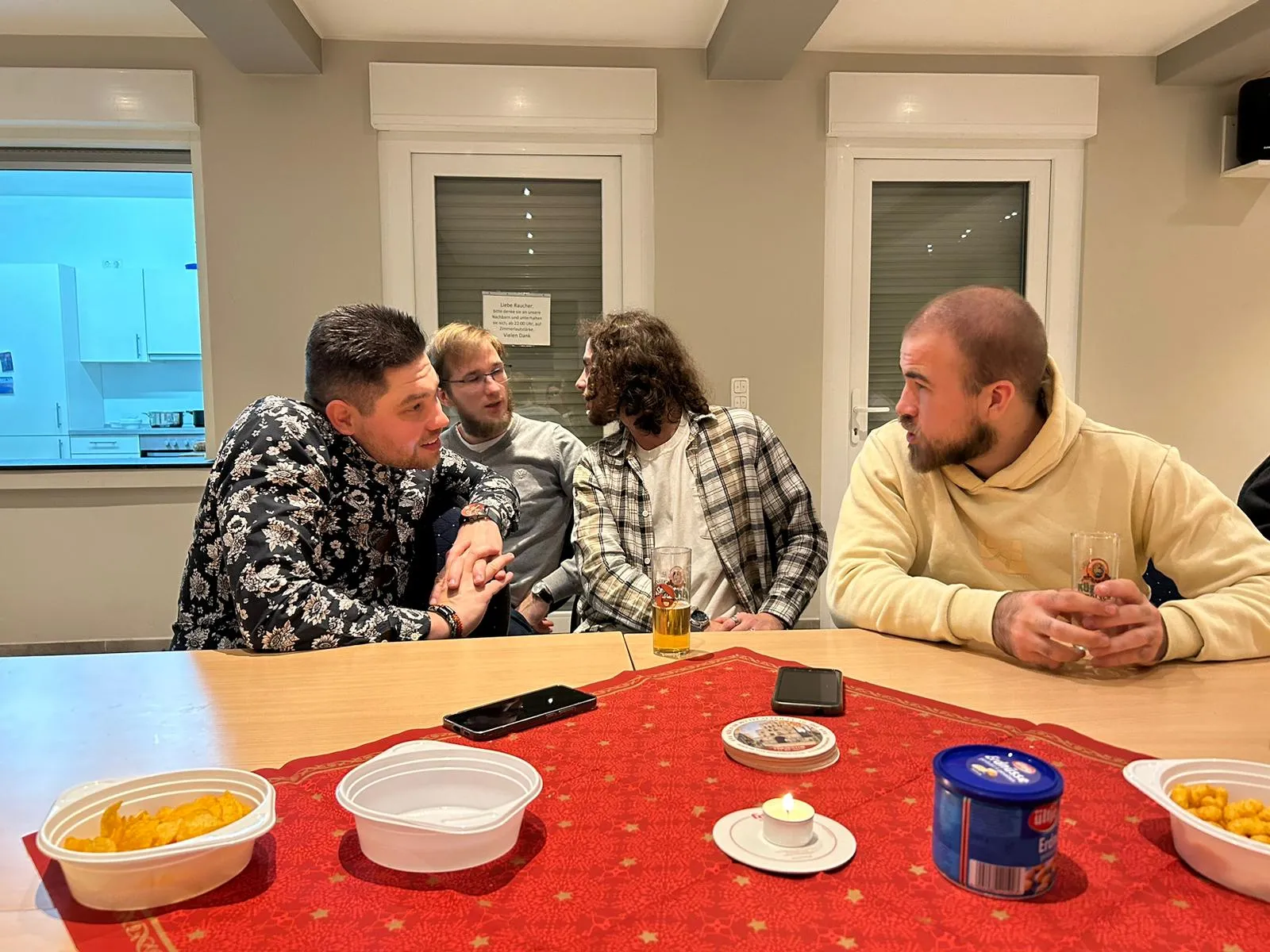 Es wurde sich angeregt unterhalten